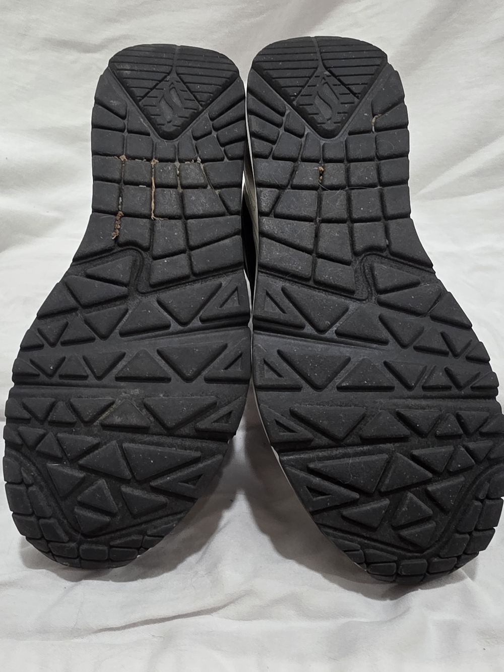 Skechers Black & White Athletic Sneakers with Rose Gold Accents - Picture 3 of 4